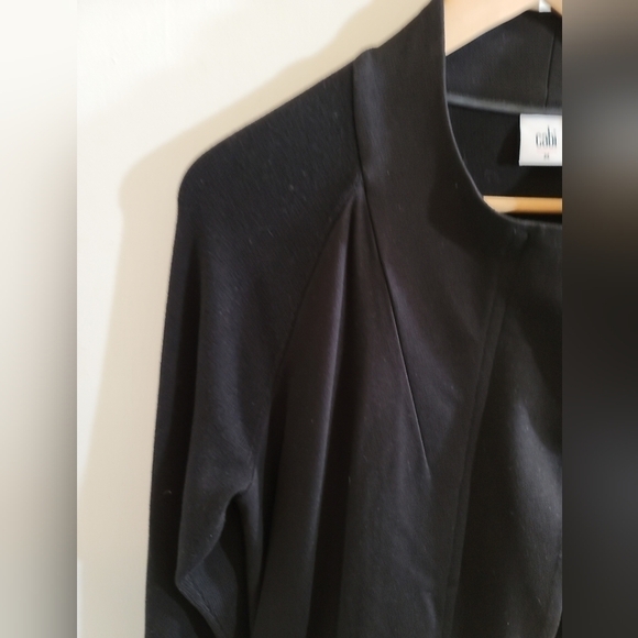 Cabi Tailor Ponte Knit Coat Jacke5 Medium Long Line Black Minimalist Staple - Picture 8 of 11
